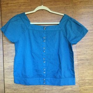 NWT Prana Organic Cotton Teal Shirt